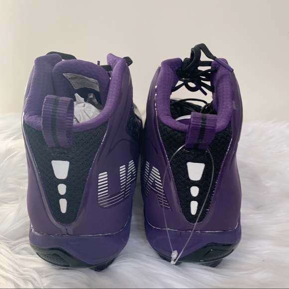 NEW Under Armour Men’s Purple & Black cleats New - Picture 4 of 6